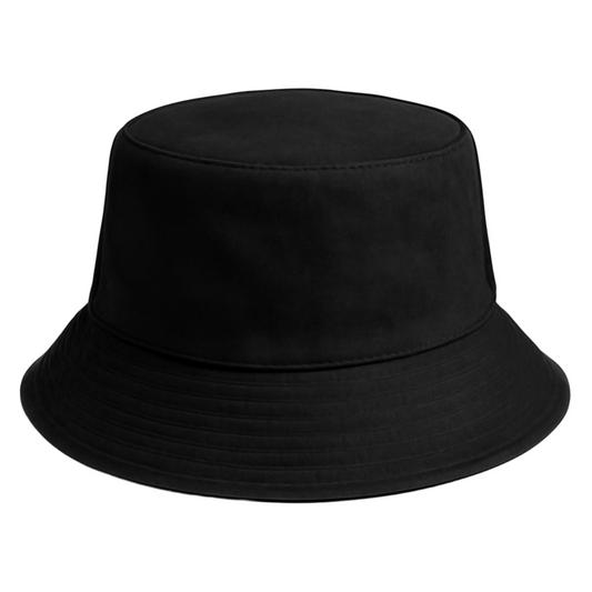 Classic Black Bucket Hat - Unisex Sun Protection Headwear
