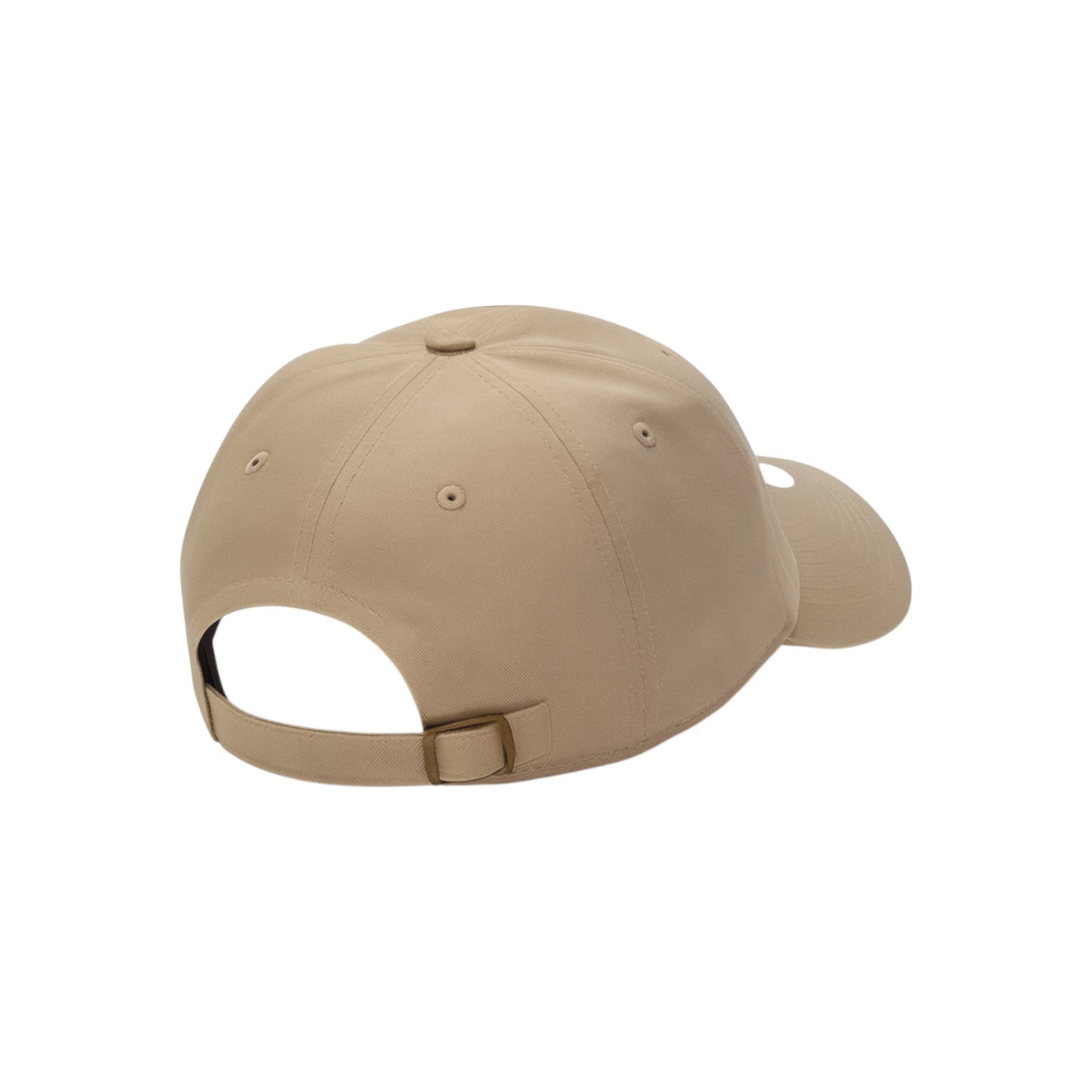 Beige baseball cap on a white background