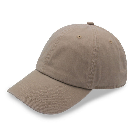 Beige baseball cap on a white background