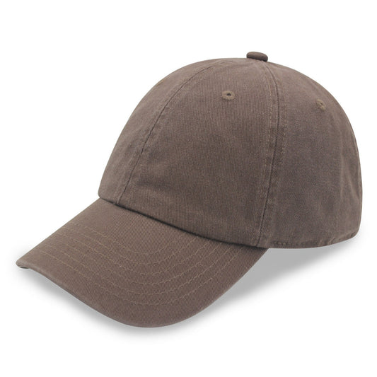 Brown baseball cap on a white background