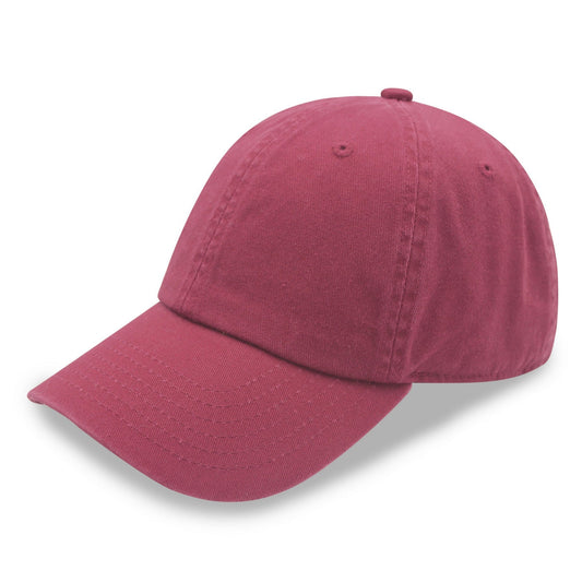 Maroon baseball cap on a white background