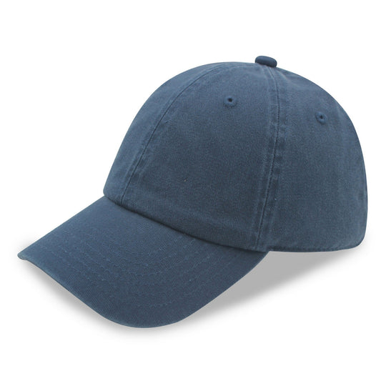 Blue baseball cap on a white background
