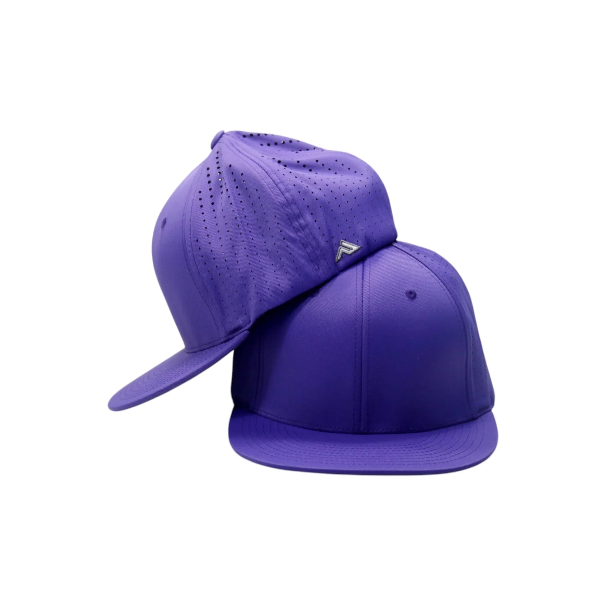 Purple baseball cap on a white background