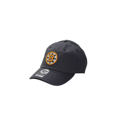 Dark gray cap with a logo on a white background