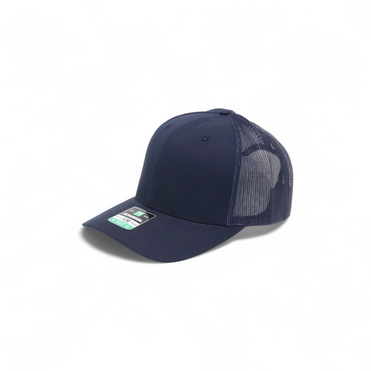 Richardson Navy Blue Mesh Back Trucker Cap