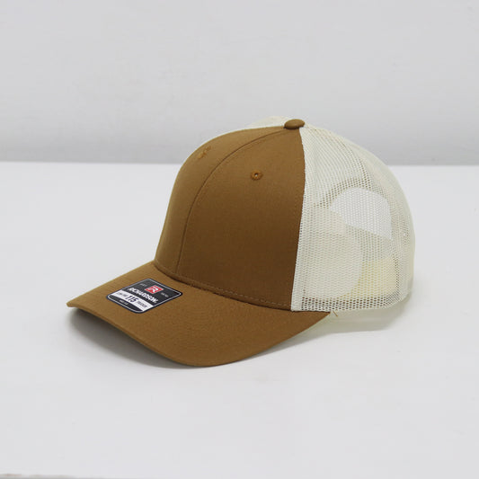 Low Profile Trucker Cap 6 panel Curve Brim