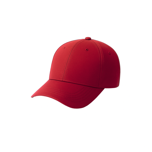 Classic Red Baseball Cap - Adjustable & Unisex Sports Hat