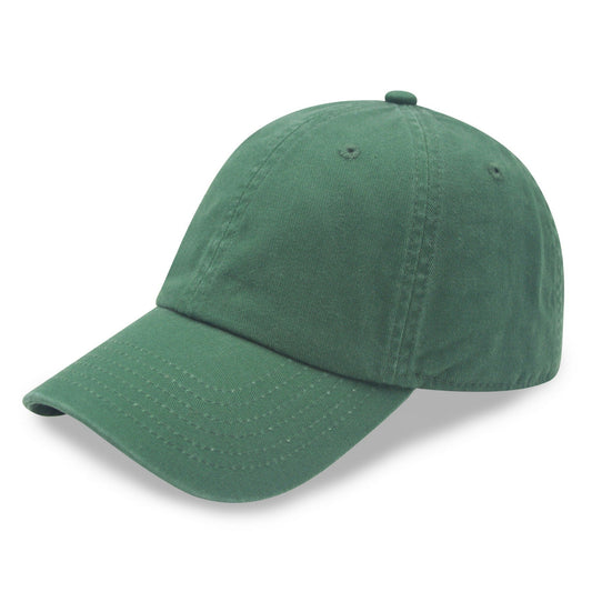 Green baseball cap on a white background