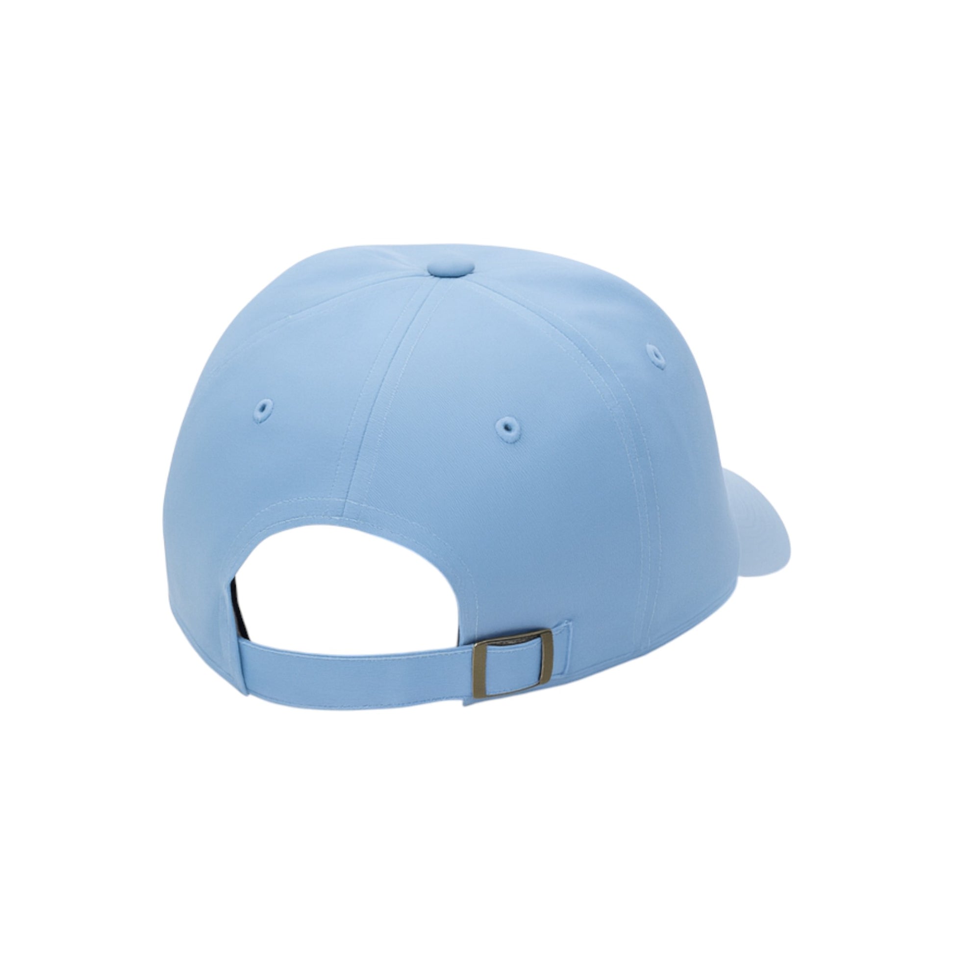 Light blue baseball cap on a white background